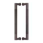 M Marcus Heritage Brass Back to Back Door Pull Handle Bauhaus Design 330mm length